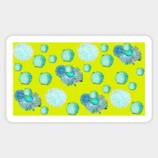 Aquarius lime green Sticker